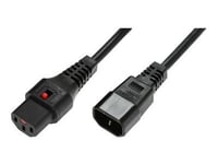 Microconnect - Förlängningskabel För Ström - Power Iec 60320 C13 Låst Till Iec 60320 C14 - 250 V - 10 A - 5 M - Svart