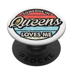 Someone in Queens Loves Me County, États-Unis PopSockets PopGrip Adhésif