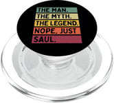 The Man The Myth The Legend NOPE Just Saul Citation amusante PopSockets PopGrip pour MagSafe