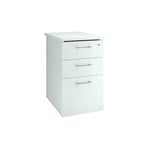 Caisson hauteur de bureau bois 60 cm blanc - Arch - Maxiburo