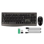 Pack clavier souris sans fil rechargeable BLUESTORK Noir