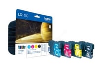 Genuine Brother LC1100  Black Cyan Magenta Yellow Ink Cartridges Multi Pack -4