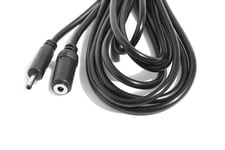 3m Extension Power Lead Charger Cable Black 4 Binatone Concept Combo 2310 Phone