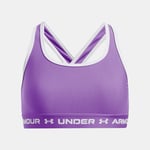 Brassière de sport Under Armour Crossback pour fille Lavish / Salt Mauve YXL (160 - 170 cm)