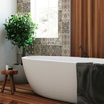 9 Stickers adhésifs carrelages | Sticker Autocollant Carreaux de Ciment - Mosaïque carrelage Mural Salle de Bain et Cuisine | Carreaux de Ciment adhésif Mural - azulejos - 10 x 10 cm - 9 pièces