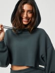 Björn Borg Studio Oversized Cropped Hoodie Grön, XXL