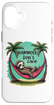 iPhone 16 Plus Relaxing Sloth Hammock Don’t Care Funny Tropical Palm Tree Case