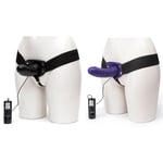 Lovehoney Gode ceinture creux vibrant 15,2 cm Perfect Partner - Couleur : Violet