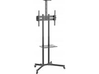 Techly Floor Trolley With Shelf For Lcd / Led / Plasma Tv 37-70Inch