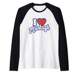 I Love Murtagh Raglan Baseball Tee