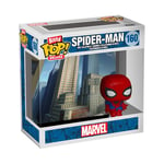 Spider-Man Bitty POP! Deluxe Vinyl Figure Spider-Man(Cityscape) Display 160