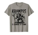 Krampus Is Coming To Town Christmas Monster Men Women Kids T-Shirt