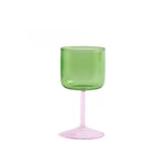 HAY - Tint Wine Glass Set of 2 - Green and pink - Vinglass - Rosa,Grønn