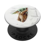 Star Wars The Mandalorian Grogu White PopSockets Adhesive PopGrip