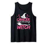 Cancer Chose The Wrong Witch Breast Cancer Halloween Costume Tank Top