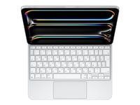 Apple Magic Keyboard - Tangentbord Och Foliefodral - Med Pekdyna - Bakgrundsbelyst - Apple Smart Connector - Qwerty - Ryska - Vit