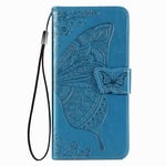 FanTing Case for OnePlus Nord N10 5G, Wallet Flip Cover with Mobile Phone Holder and Card Slot,Magnetic PU leather wallet case for OnePlus Nord N10 5G-Blue
