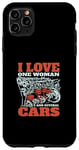 Coque pour iPhone 11 Pro Max J'aime une femme et plusieurs voitures
