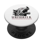 Walhalla Wolf Viking Mythical Odin Thor PopSockets Adhesive PopGrip