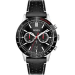 Hugo Boss Allure Mens Black Watch 1513920 material_Leather - One Size