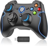 Manette Sans Fil Pour Pc Ps3,Manette Pc,Manette Ps3,Gamepad Joystick Pc Ps3,2.4G Wireless Manette De Jeu Pour Pc Windows Xp-7-8-10