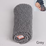 Baby Blanket Stretch Knit Wrap Photography Props Grey