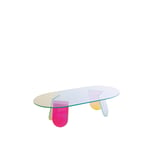 Glas Italia - SHI03 Shimmer Low table, Transparent glass - Småbord & sidebord - designer_patricia_urquiola - Flerfarget - Glass