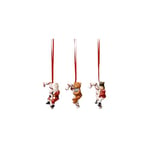 Villeroy & Boch - Nostalgic Ornaments, Ornaments Candy Cane, Set of 3pcs, 13 x 3,5 x 7,5cm, Porcelain, multi-coloured, 14-8331-6690