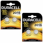 GENUINE 4X DURACELL CR2016 3V LITHIUM COIN CELL BATTERY 2016 DL2016 BR2016 SBT11