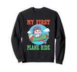 First Time Flyer Airplane Kids Holiday Trip Journey Sweatshirt