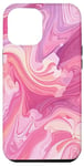 iPhone 12 Pro Max Swirl Pink Color Illustration Pattern Abstract Art Case