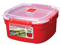 Sistema Microwave Steamer & Basket Medium 2.4L Cook Lunch Dinner Container Food