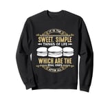 It Is The Sweet Simple Things Of Life Pastry Chef Macaron Sweatshirt