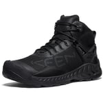 KEEN Men's NXIS Evo Mid Waterproof Hiking Boots, Triple Black, 7.5 UK