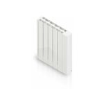 Radiateur électrique à inertie fluide 1000 w HJM Alanis horizontal blanc