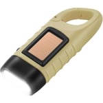 Lampe de Poche Solaire, Torche LED Solaire & Manivelle Flashlight Rechargeables Les Activité en Plein Air Lampe d'urgence - Kaki