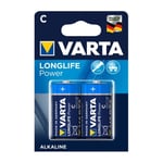 Varta Longlife Power Alkaliskt Batteri C LR14 - 2st