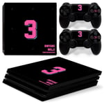 Kit De Autocollants Skin Decal Pour Console De Jeux Ps4 Pro Host Handle, T1tn-P4pro-6678