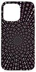 iPhone 15 Pro Max Light Rays Mid-Century Pattern White On Black Case