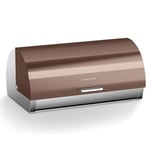 Morphy Richards Accents Roll Top Bread Bin, Stainless Steel, Copper - 974003