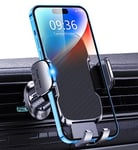 Glangeh Support Telephone Voiture Grille Aération, [2025 Clip Amélioré] Rotatif à 360°, Porte Telephone Voiture avec Bouton de Libération, Montages Intérieurs Compatible avec iPhone 16 Pro Max (4"-7")