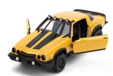 JADA TOYS, CHEVROLET Camino 1977 jaune Bumblebee TRANSFORMERS, échelle 1/32, ...