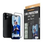 iPhone 16 PanzerGlass 2-i-1 Bundle m. EasyAligner - Skärmskydd (UWF) / Kameraskydd - Genomskinlig / Svart