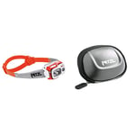 PETZL Swift E095BA01 Headlamp RL 7.8 W Orange & E93990 POCHE Carrying Case for Ultra-Compact Headlamps
