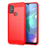 SPAK Motorola Moto G30/G10 Case,Genuine Quality TPU Ultra Slim Protective Case Silicone Shockproof Cover for Motorola Moto G30/G10 (Red)