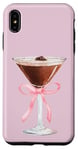 Coque pour iPhone XS Max Esthétique Rose Matrini Y2K Coquette Espresso Martini Lover