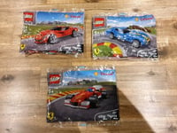 Lot 3 LEGO Ferrari Shell V-Power 250 Gto 40192 F12 Berlinetta 40191 - F138 40190