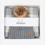 Barbour Saltburn Beanie & Tartan Scarf Set