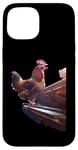 Coque pour iPhone 15 Poulet piano