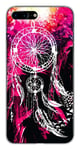 Coque en silicone imprimée compatible Apple iPhone 8 Plus Dreamcatcher Rose